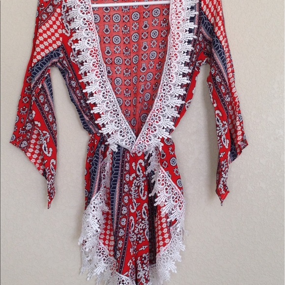 •Red, White, & Blue Romper• - Picture 4 of 5