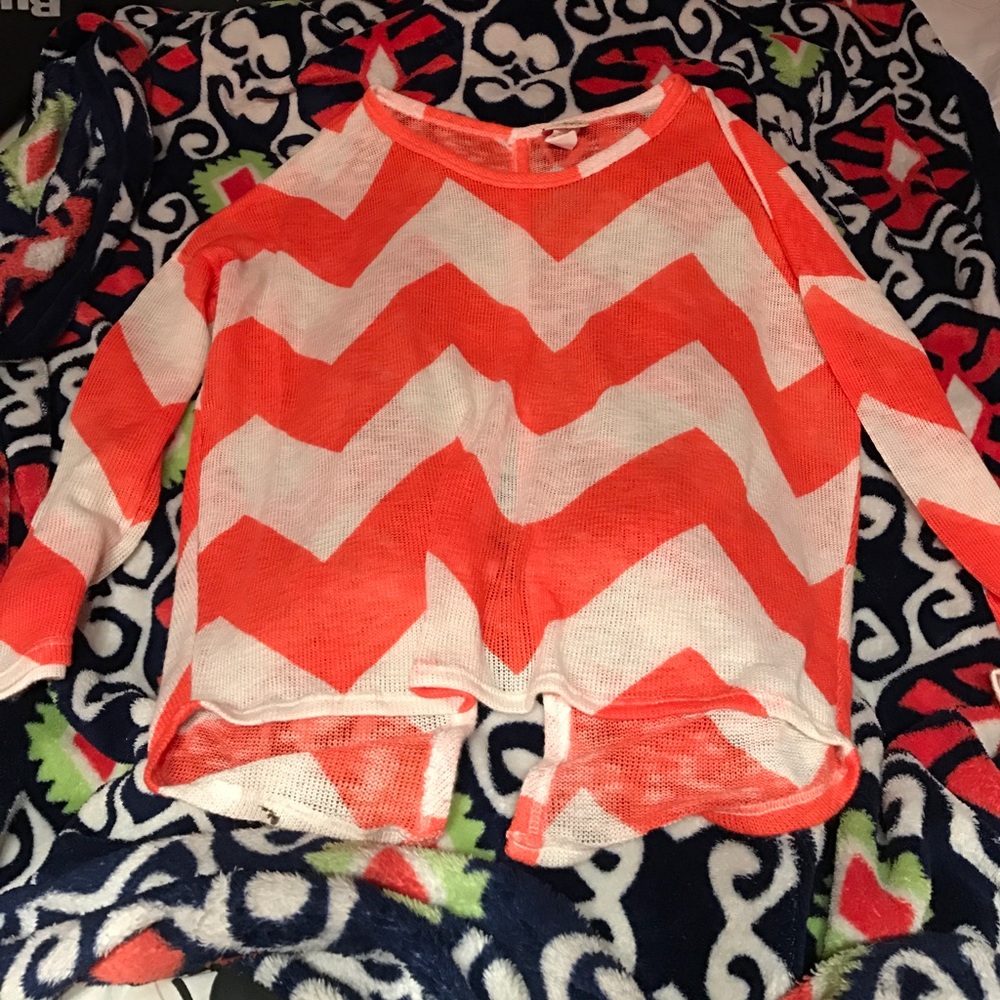 Buckle Daytrip open weave chevron sweater 3/4