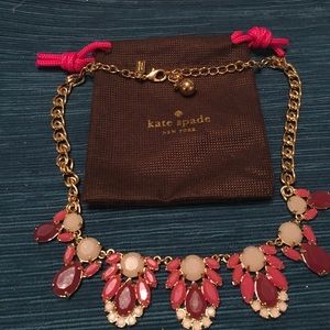 NWT Kate Spade statement necklace - pinks!