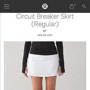 Lululemon Circuit Breaker Skirt