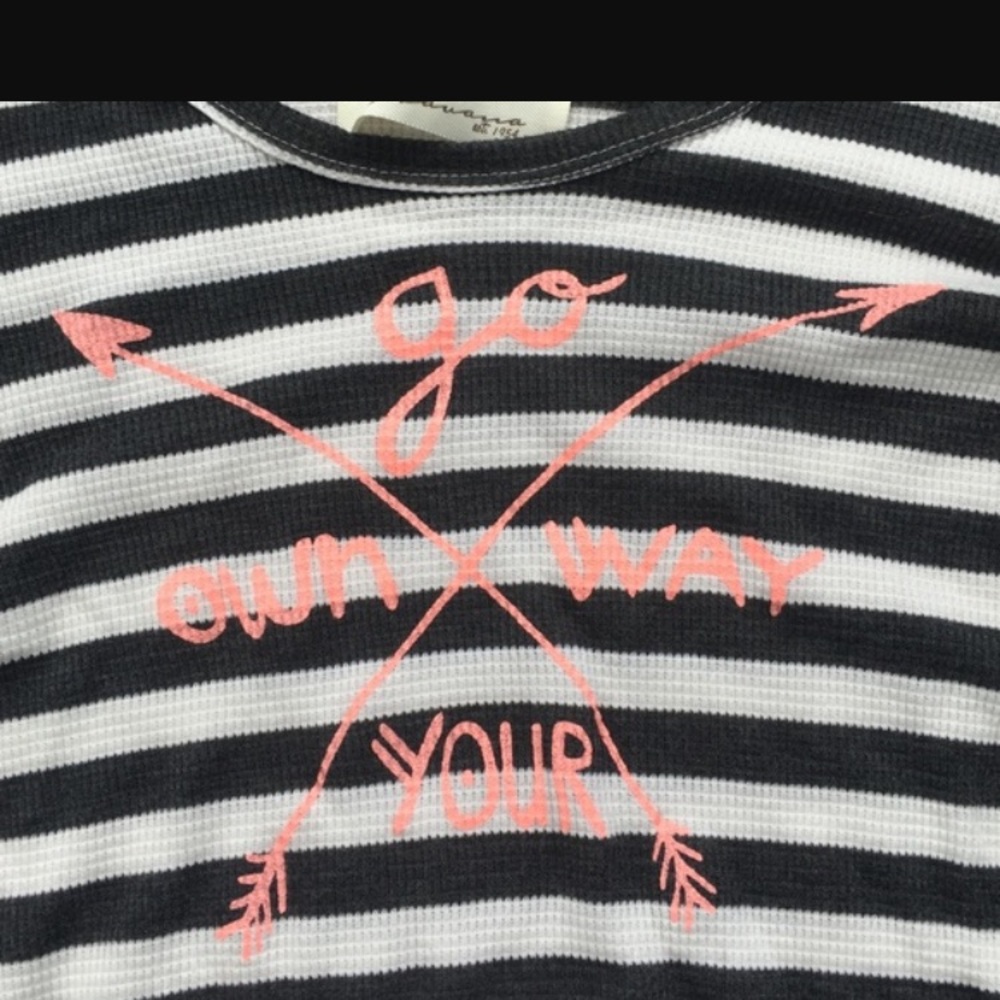 Vintage Havana Oversized Thermal Shirt - sz S - Picture 2 of 3