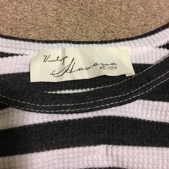 Vintage Havana Oversized Thermal Shirt - sz S - Picture 3 of 3