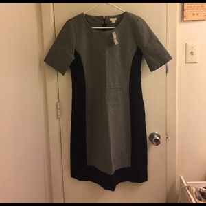J.crew grey and black dress