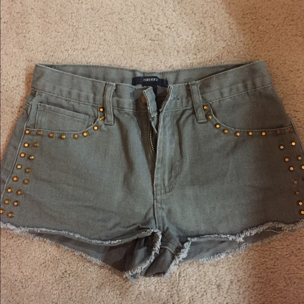 Green shorts