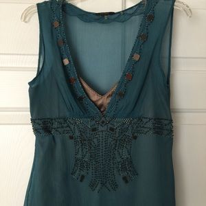 Gorgeous Tahari silk beaded top