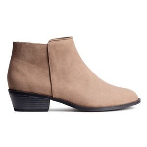 Ankle Booties - Taupe