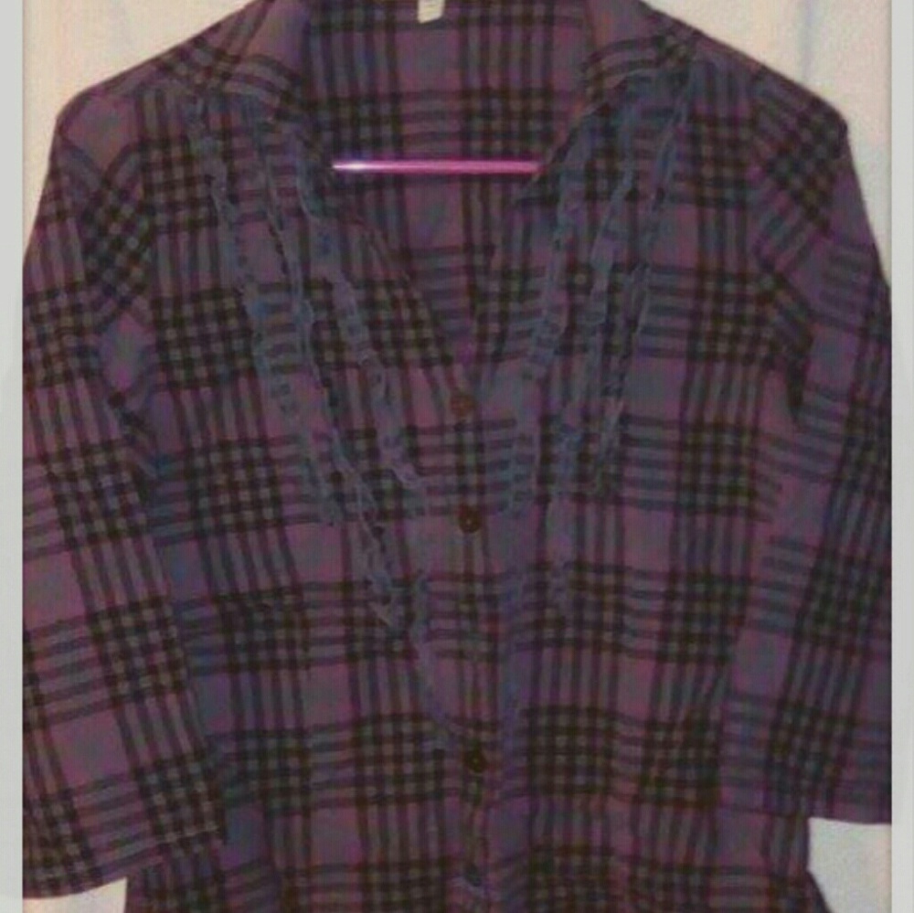 L.e.i. Junior Plaid Button-up Shirt