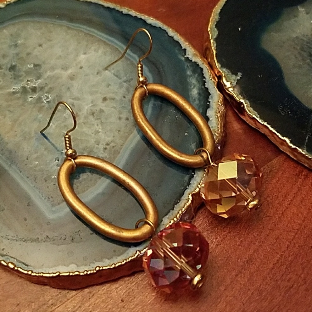 Twisted Silver drop earrings