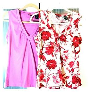 2 NY&CO Stretch Sleeveless Tops / Shells