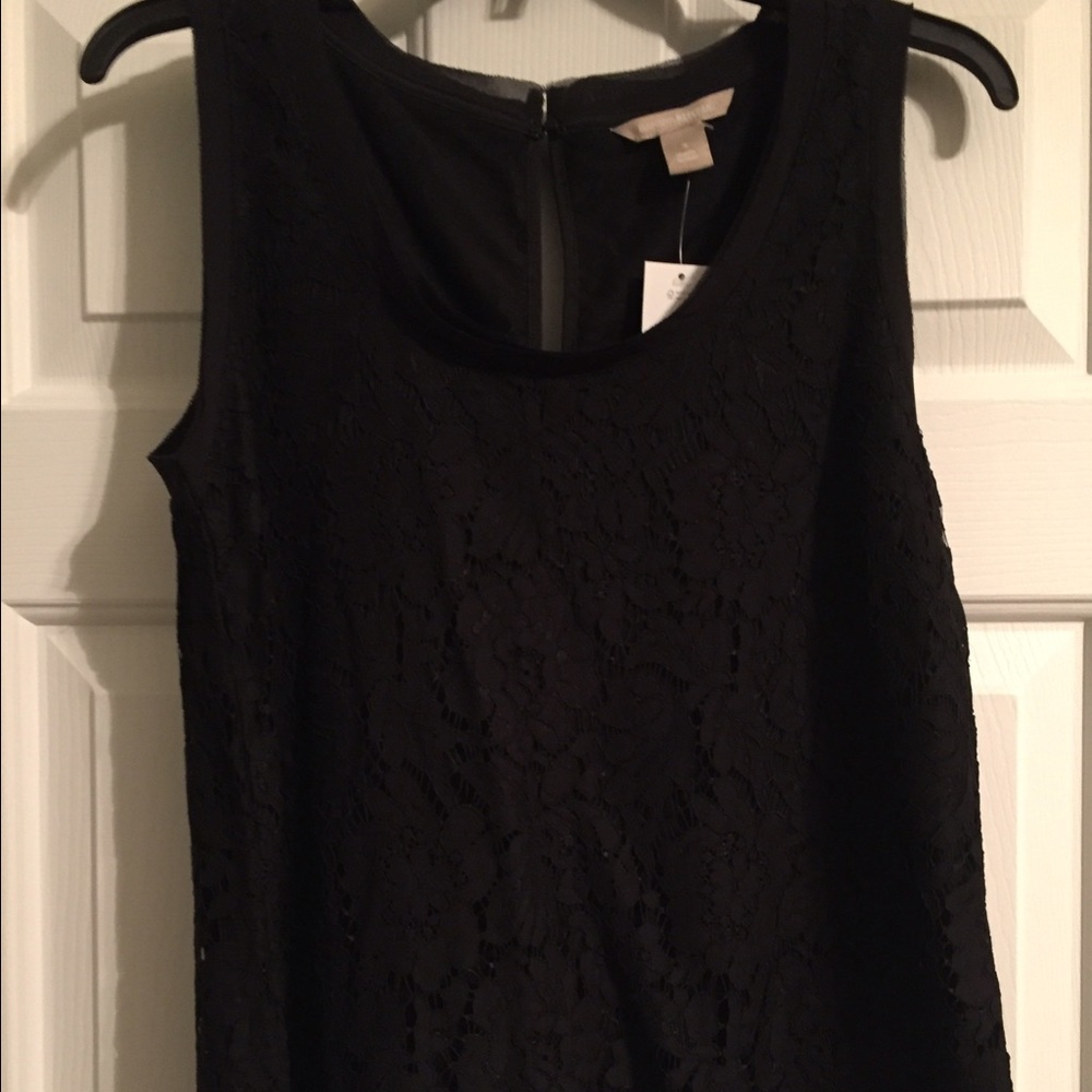 Banana Republic black lace top