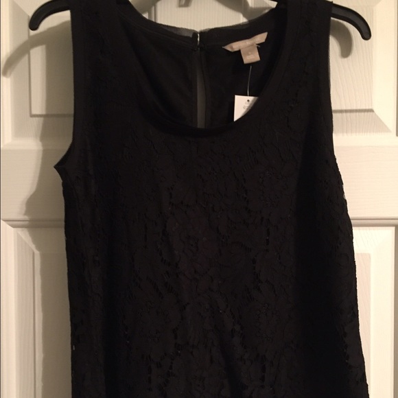 Banana Republic black lace top - Picture 1 of 4