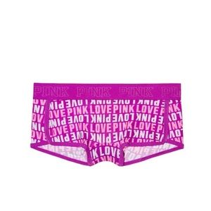 BNIP PINK Victoria's Secret boyshort with logo