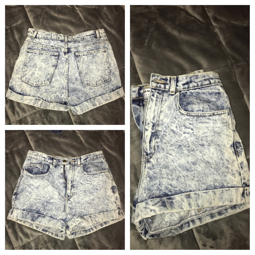 American apparel high waist shorts