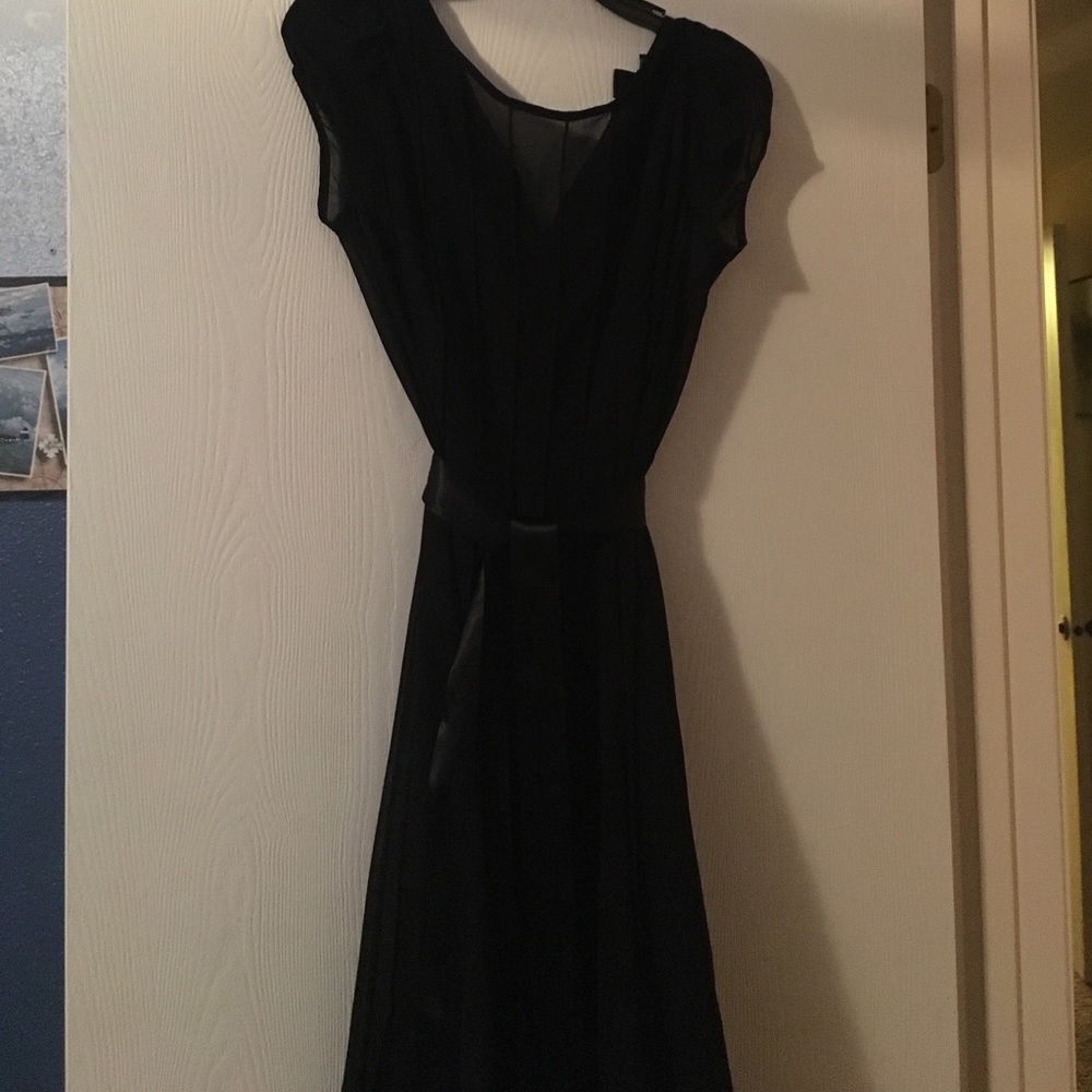 Black cocktail dress.