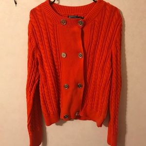 Orange sweater