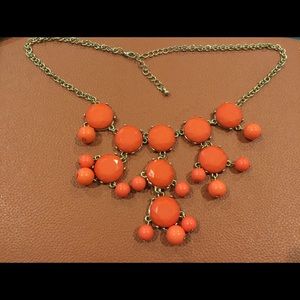 Small Orange bubble necklace