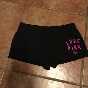 VS pink shorts