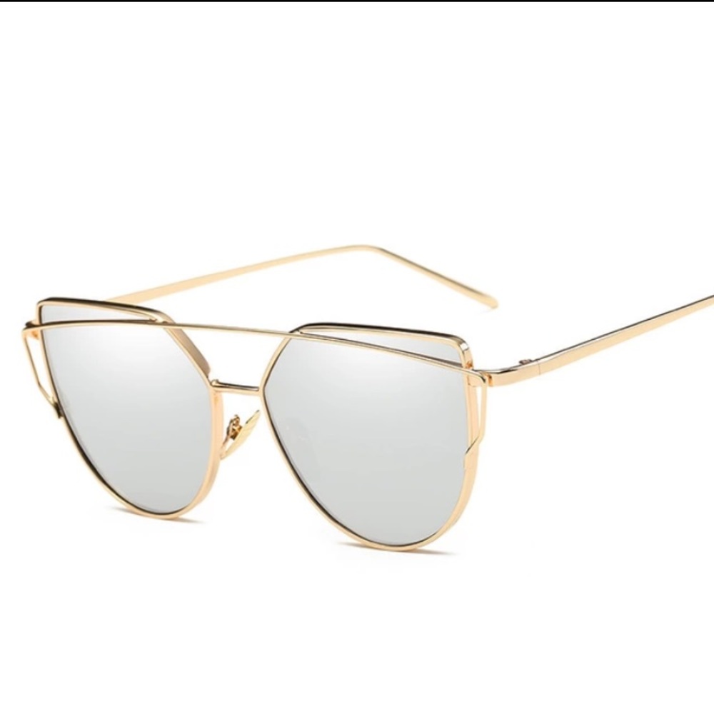 Cat eye mirror sunglasses