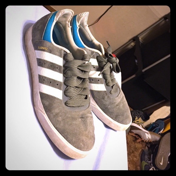 Adidas Busenitz skate shoes. Grey blue and white - Picture 2 of 3
