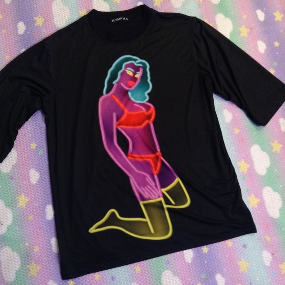 Tops - NYMPHA OVERSIZED NEON TEE Tops - NYMPHA OVERSIZED NEON TEE