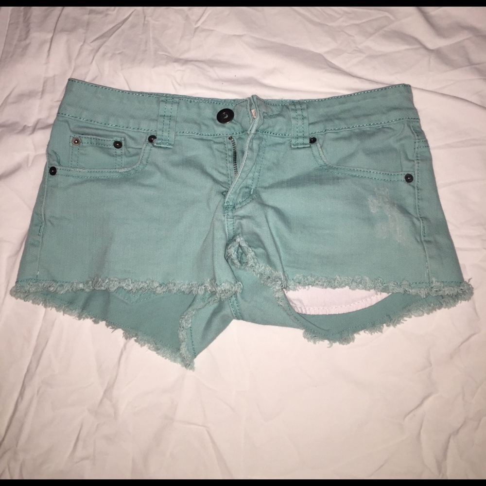 Green Jean forever21 shorts