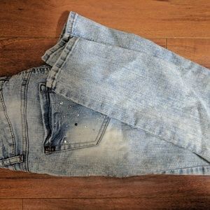 Acid Wash Skinny Jeans with some bedazzle