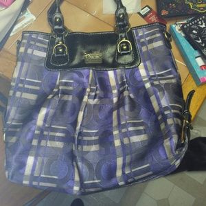 Purple Coach Madison Shoulder Bag (Non Authentic)