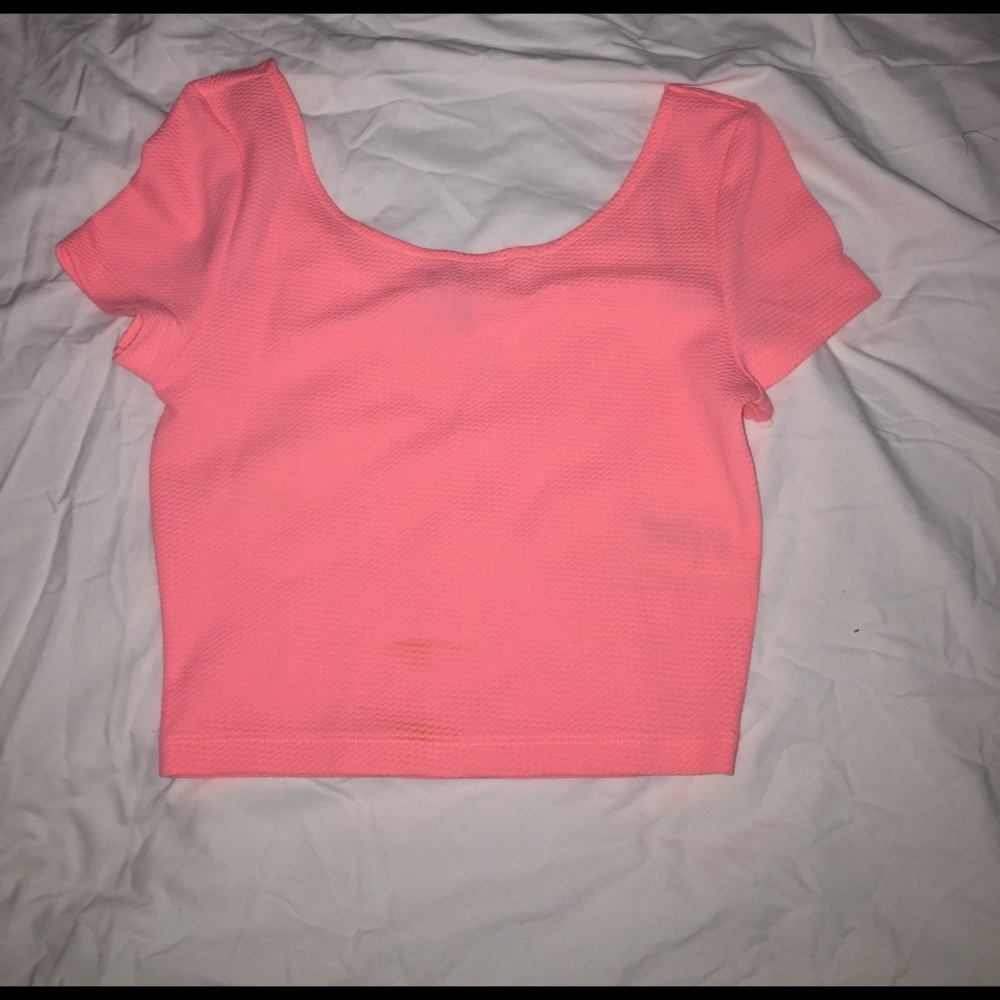 Coral crop top