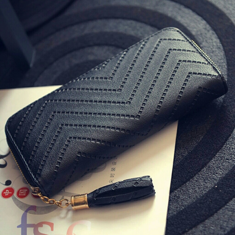 Fashion-Women-Zipper-Wallets-Clutch-Purse-PU