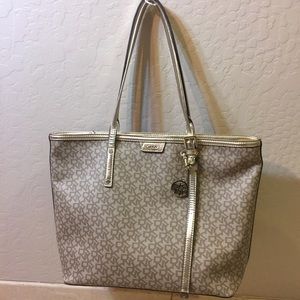 DK NY gold Tote