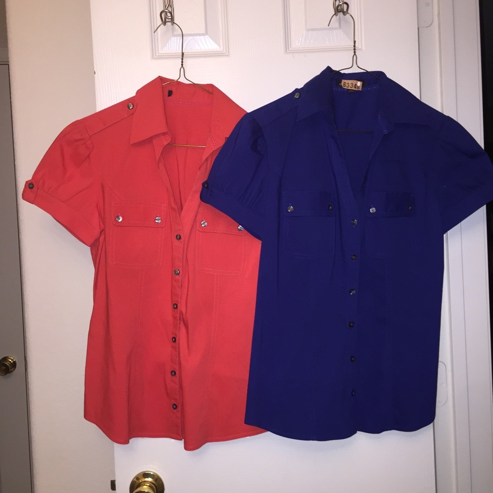 Women's Size Small "Express" Button Down Tops X 2
