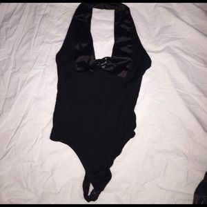 Bebe sexy black body suit
