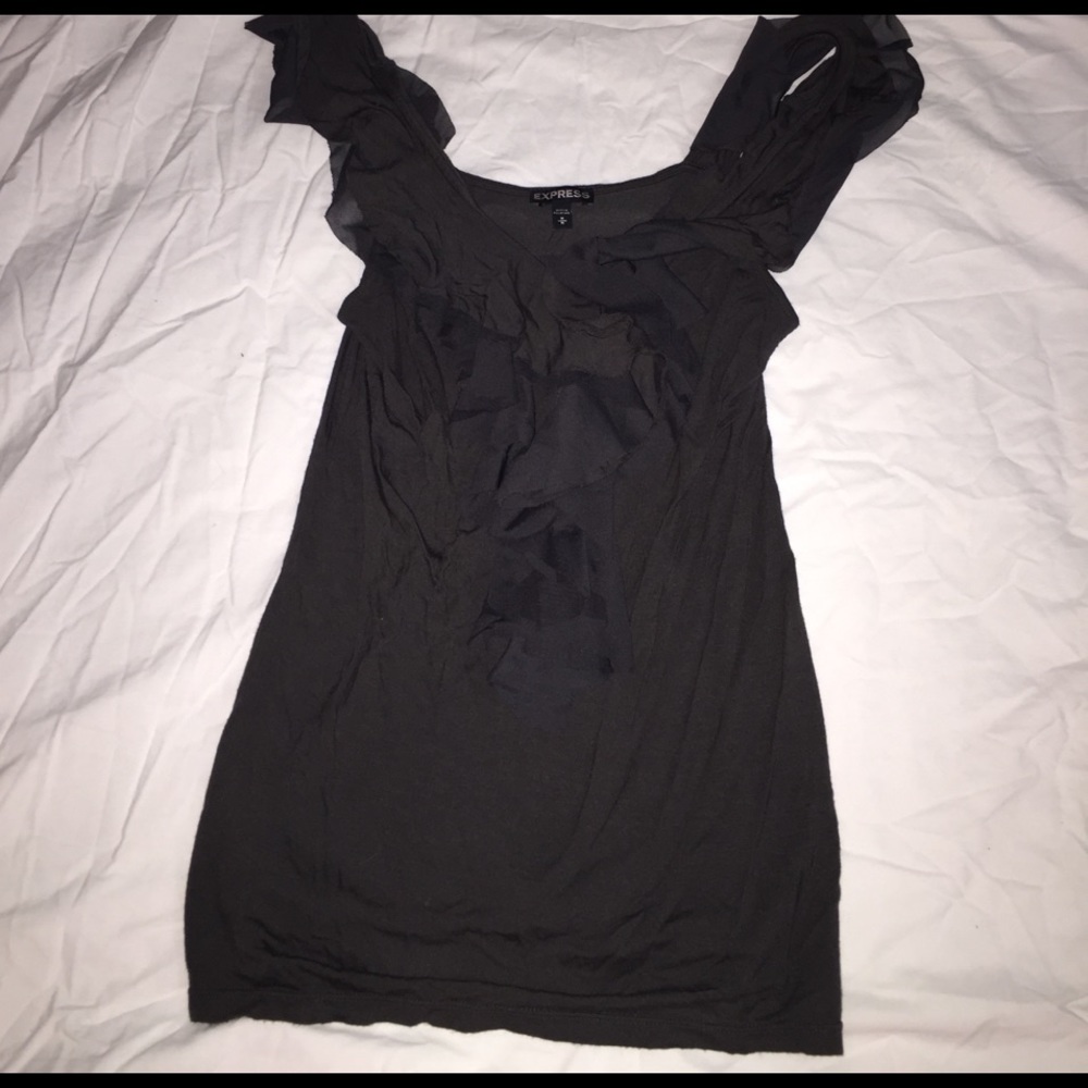 Express gray top