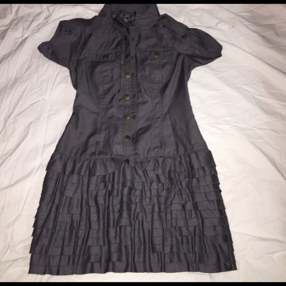 Unique gray dress