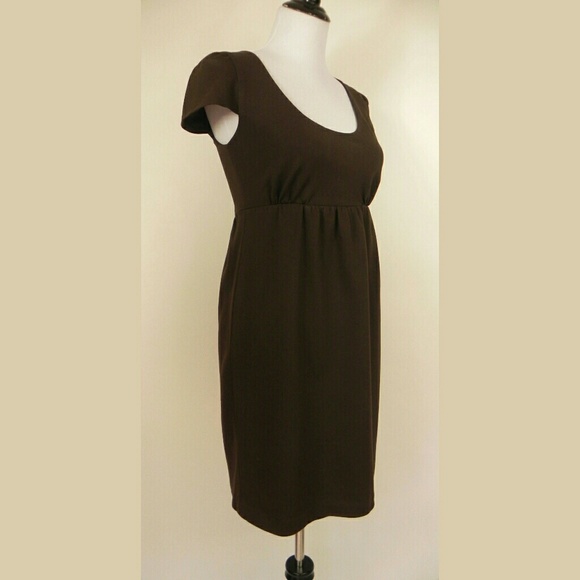 Cynthia Steffe Ponte Knit Dress Dark Brown - Picture 2 of 4