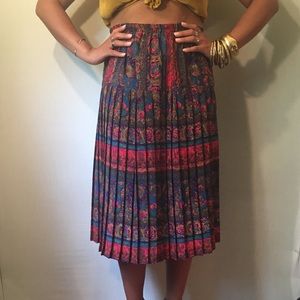 Mid-Length Floral Skirt