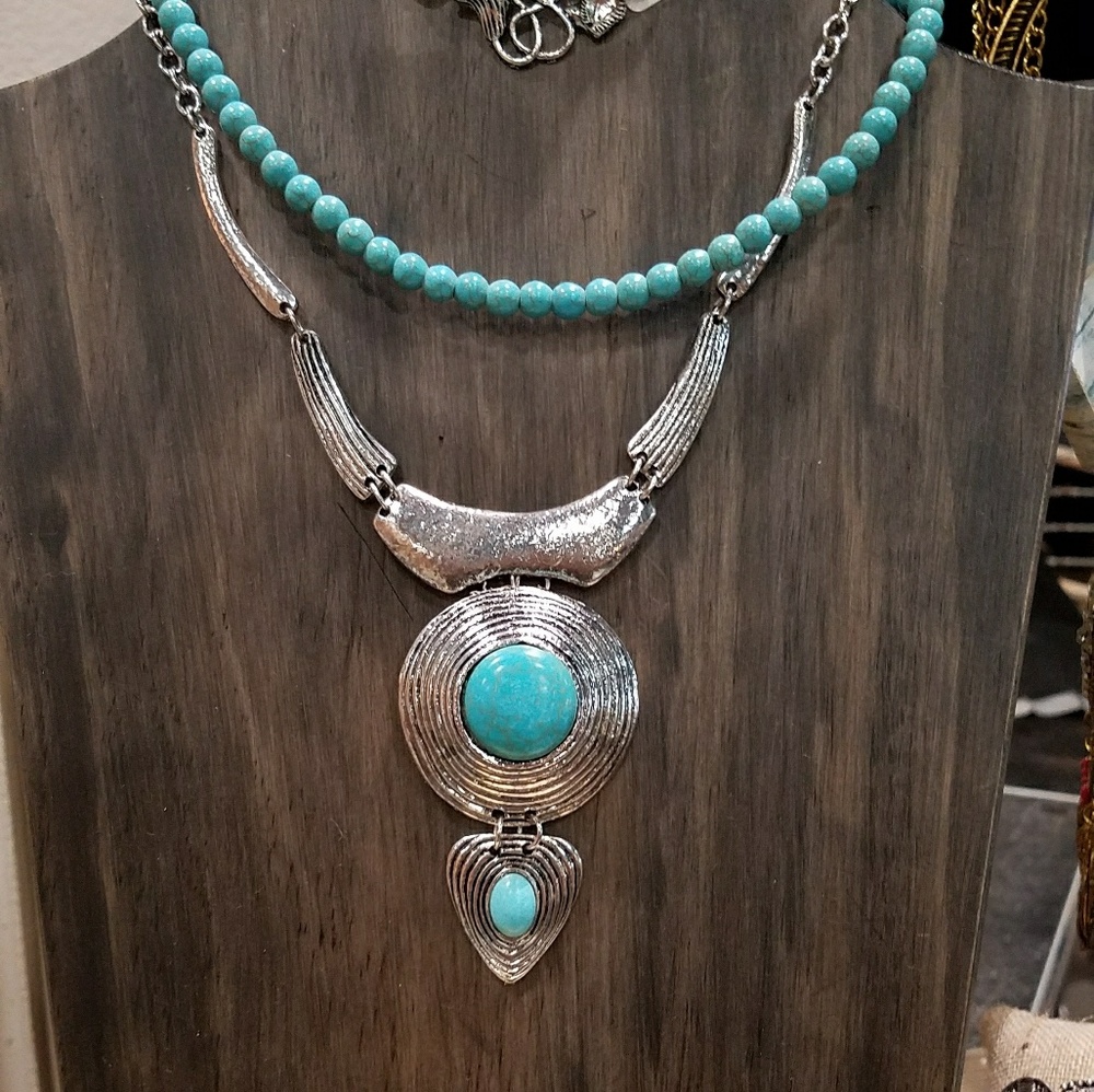 Boho Turquoise necklace