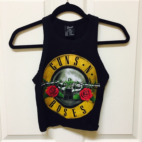 Forever 21 Tops - Guns & Roses Crop Top
