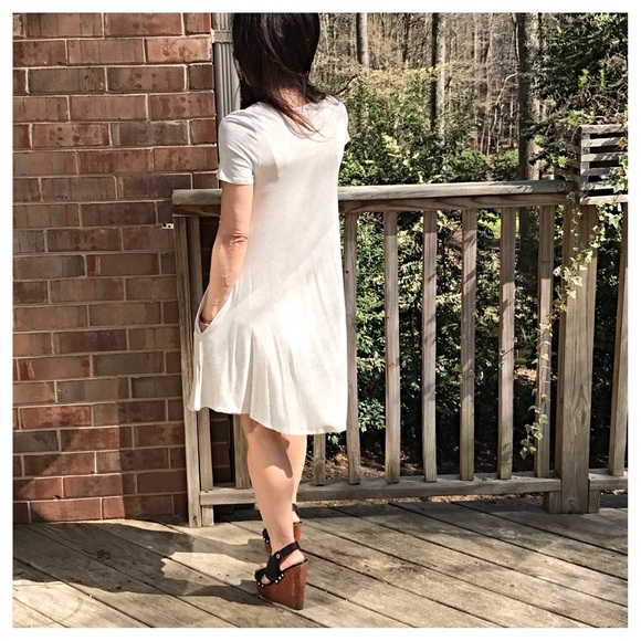 ✨LAST ONE ✨light oatmeal swing dress - Picture 5 of 5