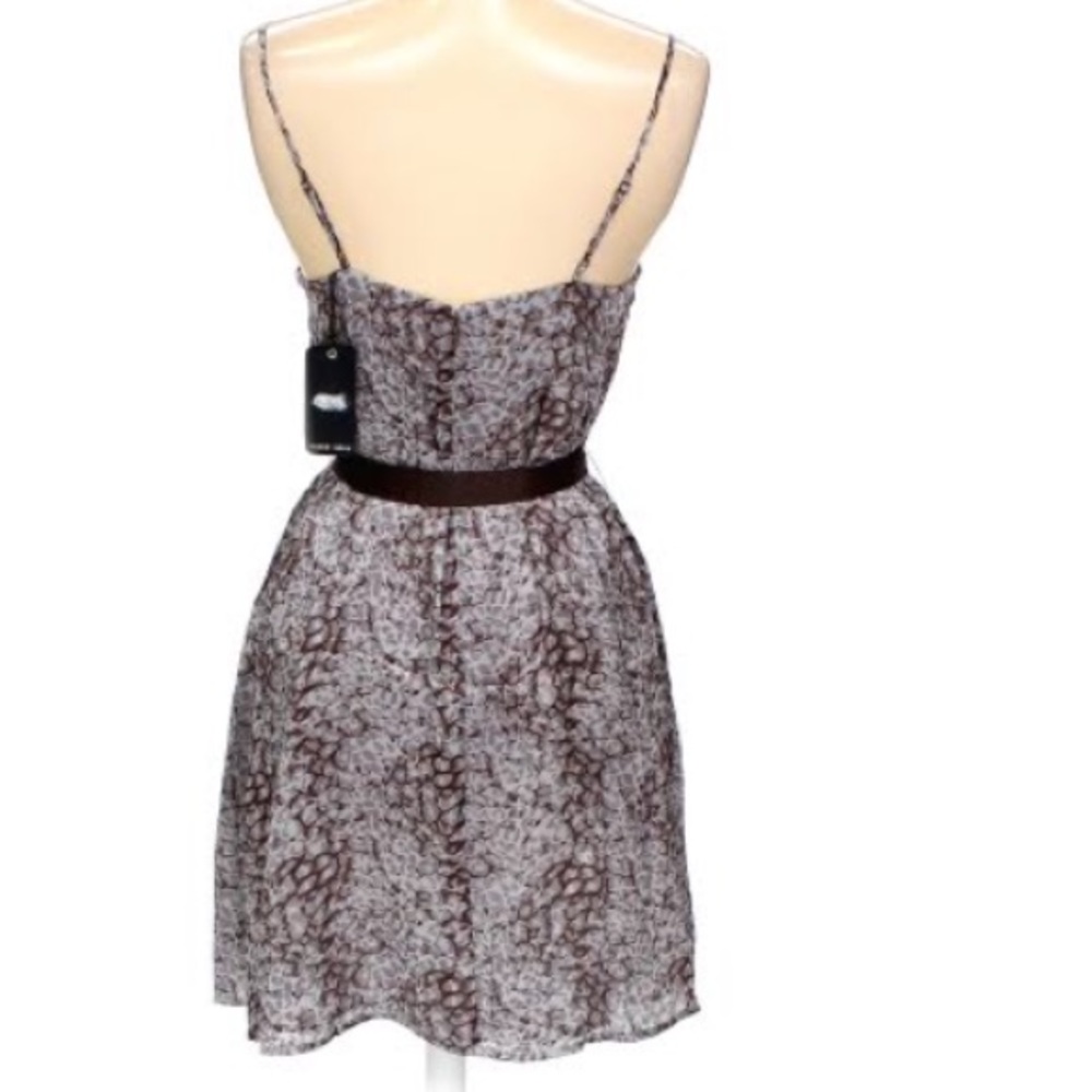 🆕Brown mini dress with removable tie - Picture 3 of 3
