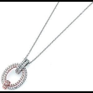 Simon G Pendant with Rose Gold Detail