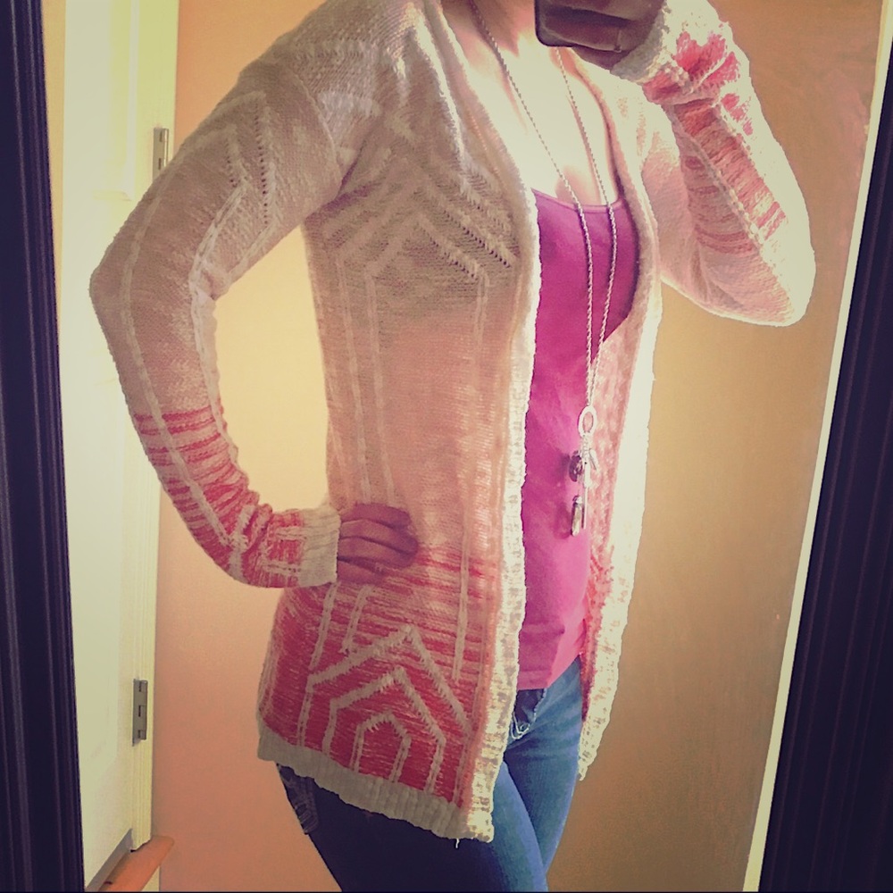 Ombré knit cardigan