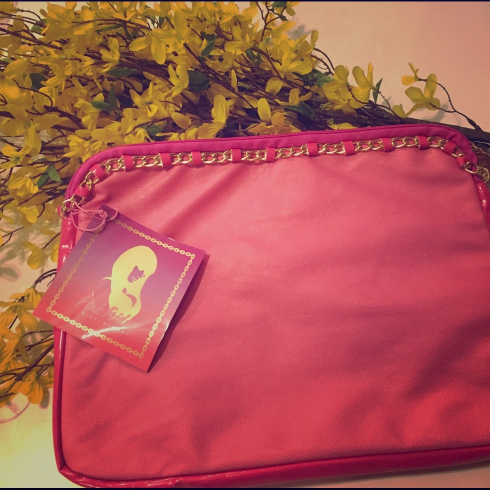 Pink Laptop Chain Case