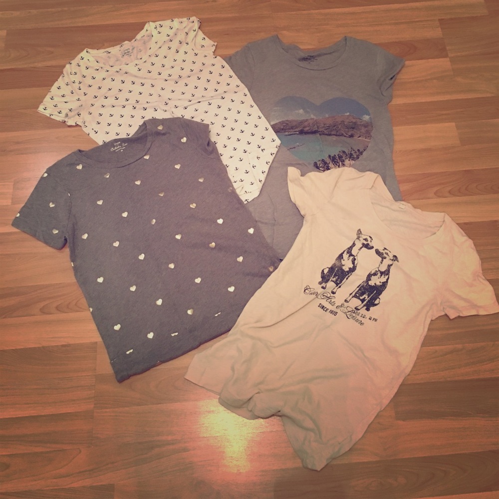 Bundle of jcrew t shirts. All in excellent shape!