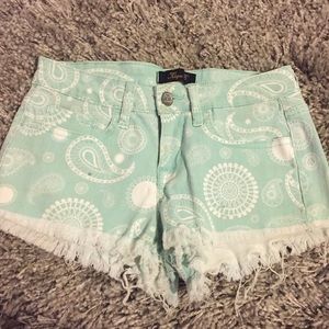 Paisley Blue shorts!! From Buckle!