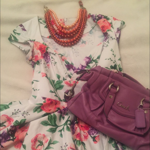 NWOT Lilac Purple Coach Handbag and wallet - Picture 1 of 6