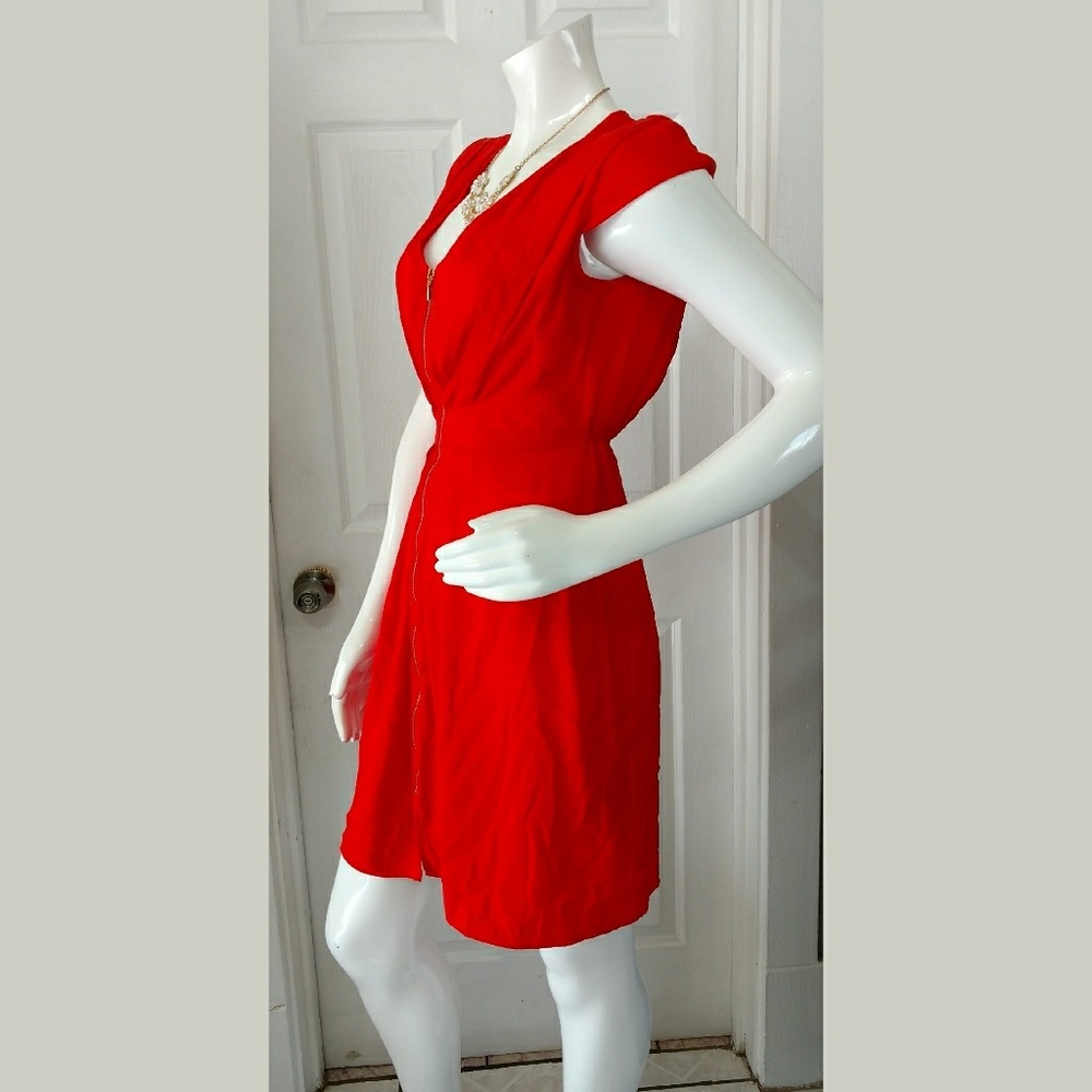H&M tangerine dress