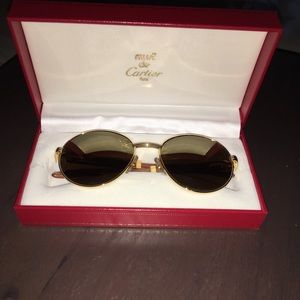 Vintage Cartier Wood Sunglasses