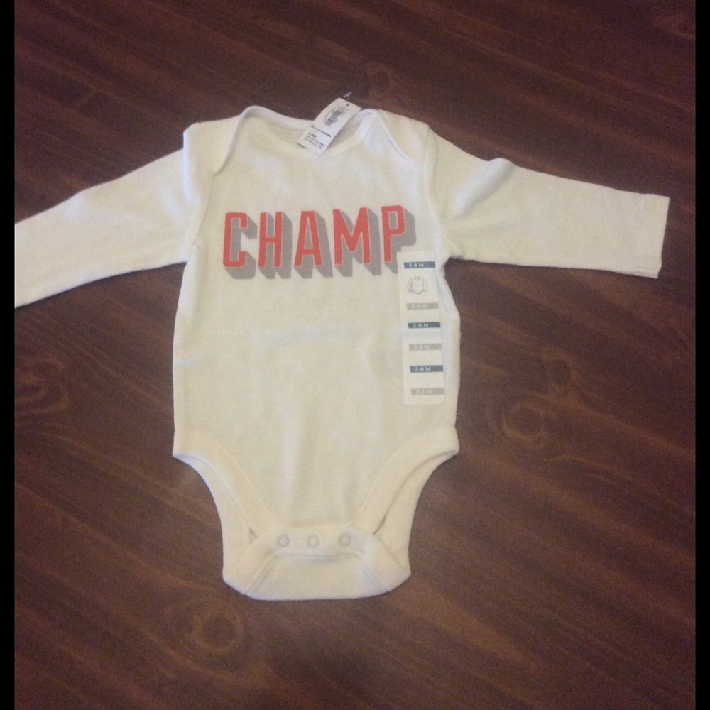 BNWT "CHAMP" onesie