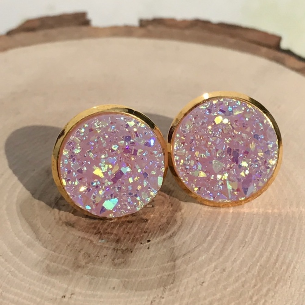 Druzy Studs Lilac Druzy Earrings 🌸3 for $18🌸
